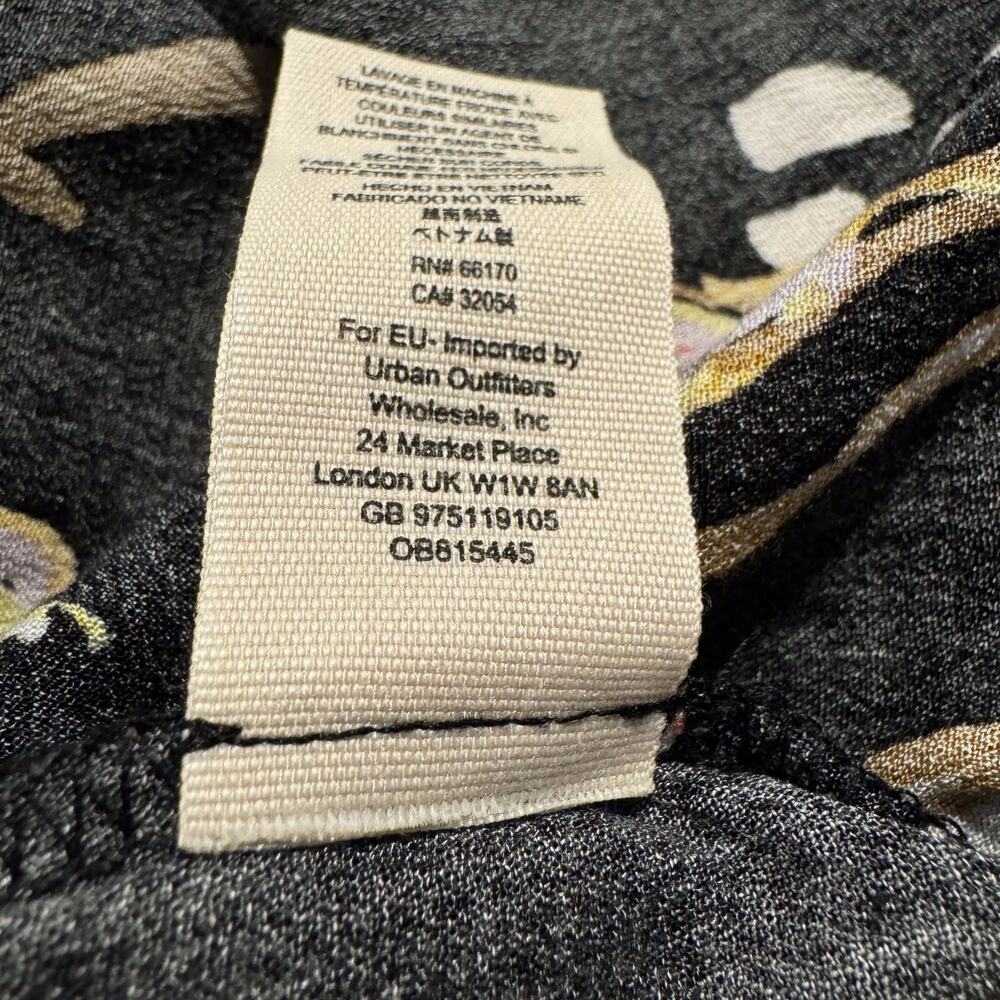 NWT Free People Tunic Top Bella Babydoll Floral Boho Whimsigoth Cottage Black XS - Picture 6 of 11